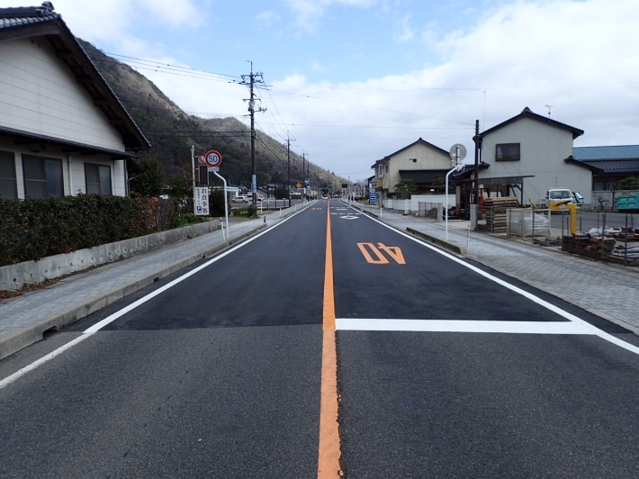 国道431号杵築東工区防災安全交付金（舗装整備）工事の写真